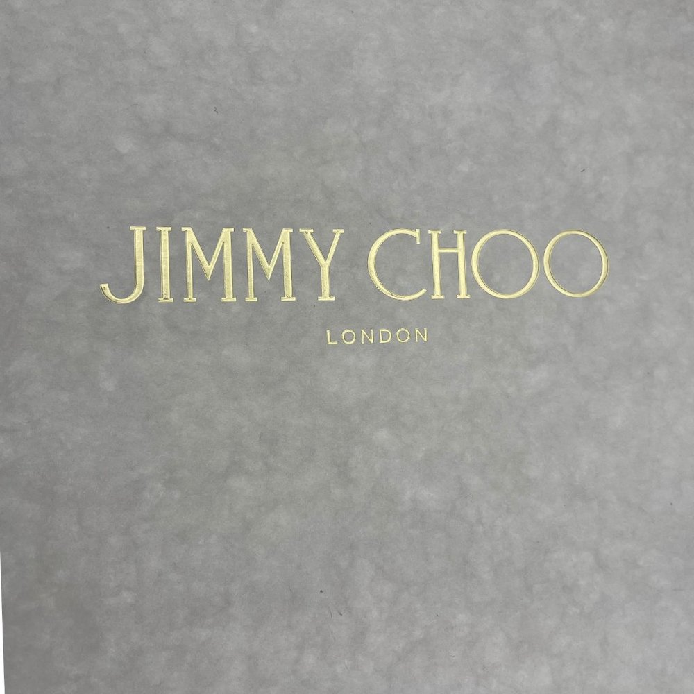 JIMMY CHOO LORETTA BLACK SUEDE ANKLE BOOT, CUT-OUT FRONT & GOLD-TONED BUTTONS - Picture 14 of 15